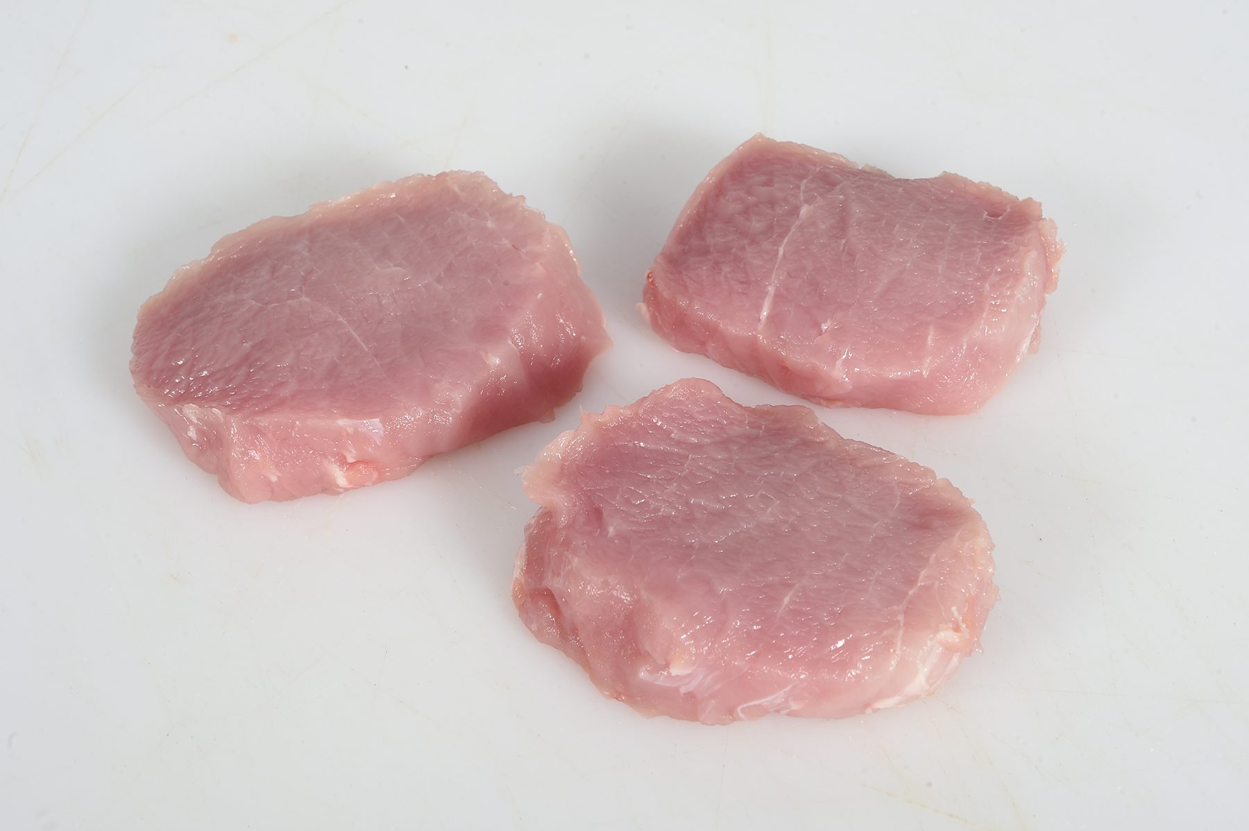 raw pork loin escalopes