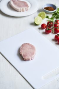 Pork loin medallion with fat removed