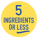 5 ingredients or less