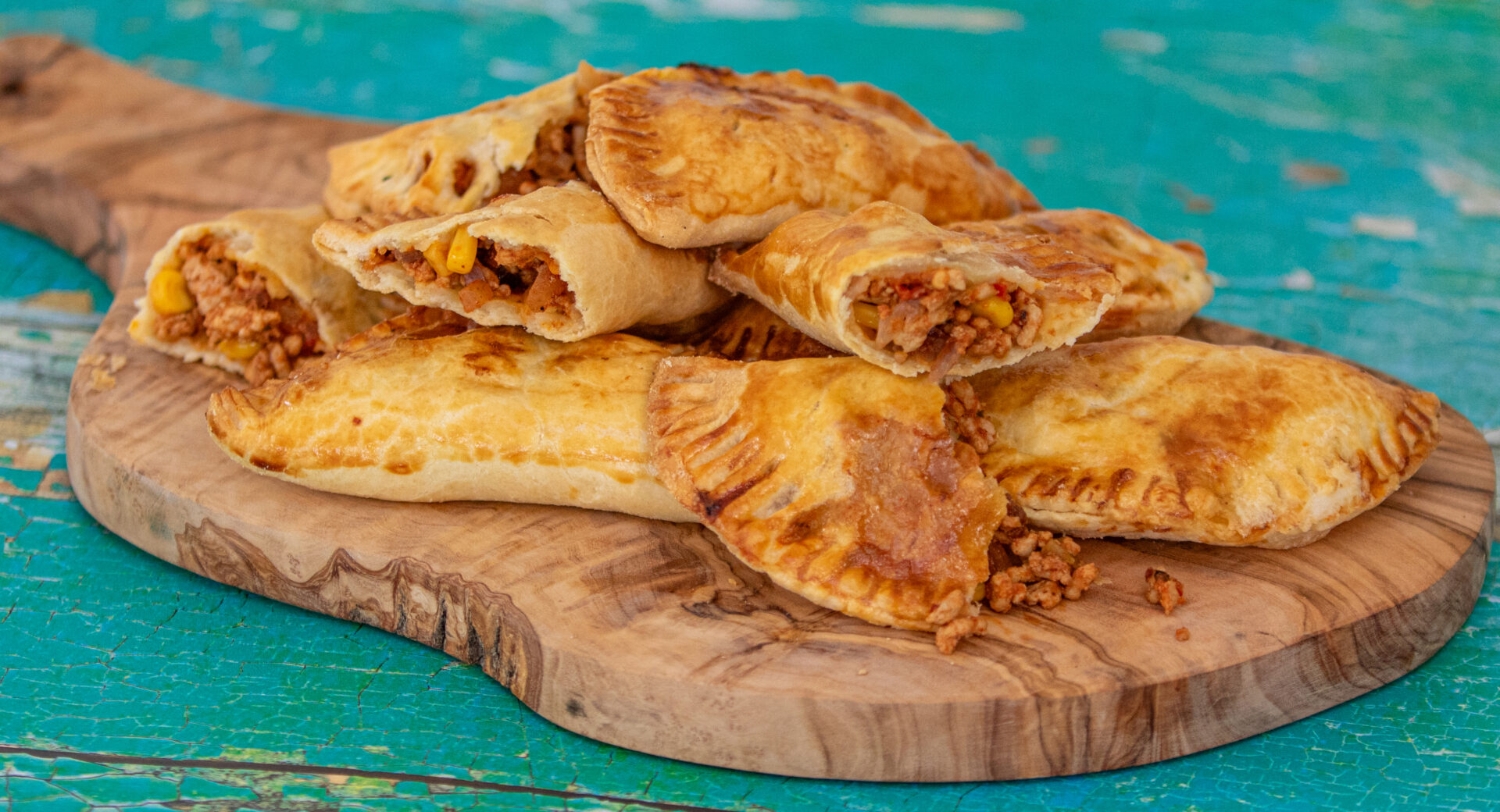 Pork Empanadas on a platter