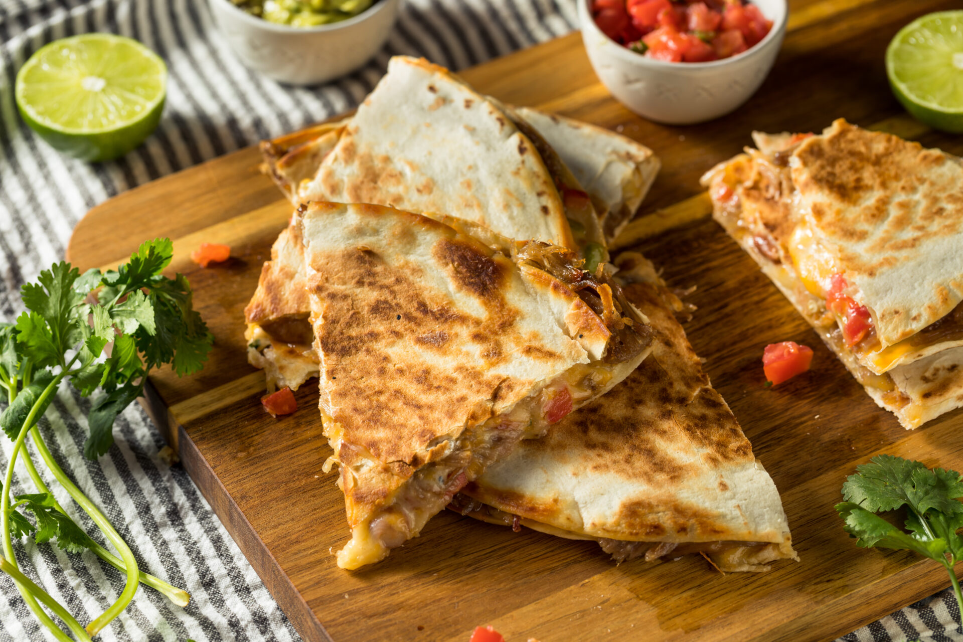 Tasty Pork Quesadillas